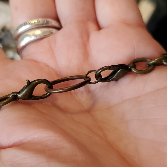 Owl Pendant Multistrand Chainlink Costume Necklace Modern - Picture 12 of 12